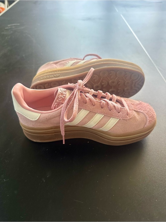 adidas Shoes - adidas Gazelle Pink Suede Platform Sneakers